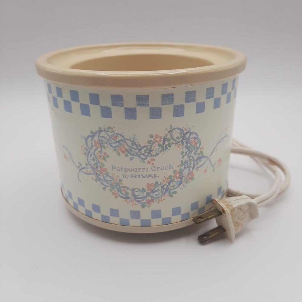 Potpourri Crock by Rival Model #3206 Vintage Cottagecore Tested